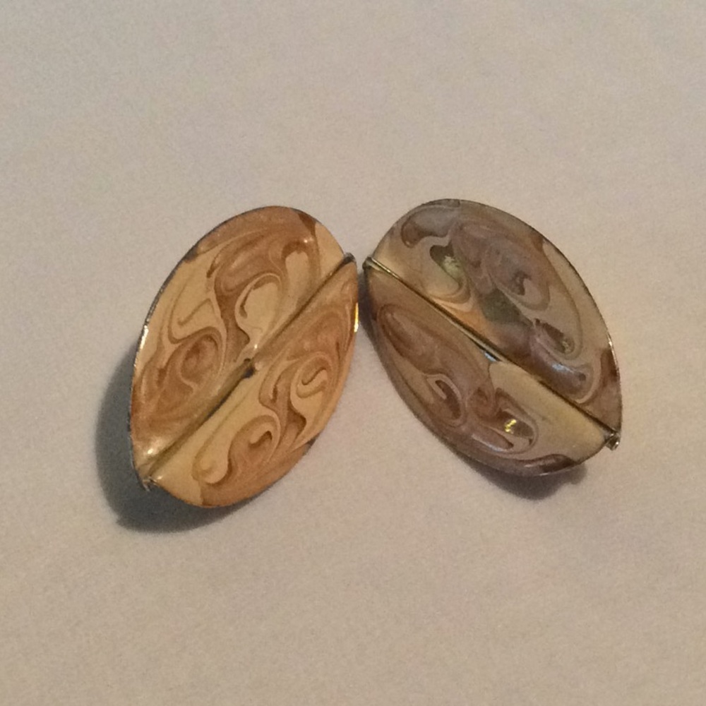 Folded Clip On Fashion Earrings
